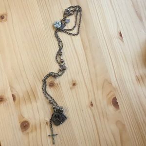 Lucky Brand Rosary Necklace